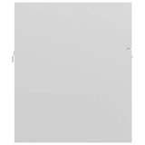 ZNTS Bathroom Furniture Set High Gloss White Engineered Wood 3071150