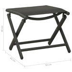 ZNTS 9 Piece Garden Lounge Set Black and Anthracite 3070643