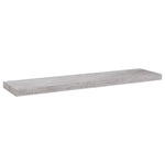 ZNTS Floating Wall Shelves 4 pcs Concrete Grey 90x23.5x3.8 cm MDF 326605