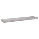 ZNTS Floating Wall Shelves 4 pcs Concrete Grey 90x23.5x3.8 cm MDF 326605