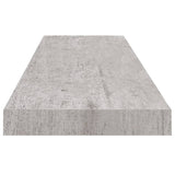 ZNTS Floating Wall Shelves 4 pcs Concrete Grey 90x23.5x3.8 cm MDF 326605