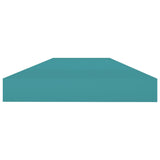 ZNTS Floating Wall Shelves 2 pcs Blue 120x23.5x3.8 cm MDF 326628
