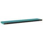 ZNTS Floating Wall Shelves 2 pcs Blue 120x23.5x3.8 cm MDF 326628