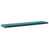ZNTS Floating Wall Shelves 2 pcs Blue 120x23.5x3.8 cm MDF 326628