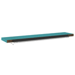 ZNTS Floating Wall Shelves 2 pcs Blue 120x23.5x3.8 cm MDF 326628