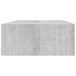 ZNTS Wall Drawer Shelves 2 pcs Concrete Grey 40x23.5x10cm MDF 330252