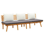 ZNTS Garden Day Bed 200x65 cm Solid Wood Acacia 316263