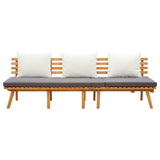 ZNTS Garden Day Bed 200x65 cm Solid Wood Acacia 316263