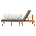 ZNTS Garden Day Bed 200x65 cm Solid Wood Acacia 316263