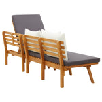 ZNTS Garden Day Bed 200x65 cm Solid Wood Acacia 316263