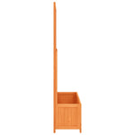 ZNTS Garden Trellis Planter Brown 70x30x135 cm Solid Firwood 316426