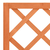 ZNTS Garden Trellis Planter Brown 70x30x135 cm Solid Firwood 316426