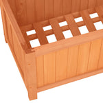 ZNTS Garden Trellis Planter Brown 70x30x135 cm Solid Firwood 316426