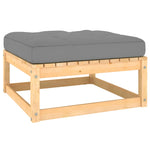 ZNTS 7 Piece Garden Lounge Set with Cushions Solid Wood Pine 3077119