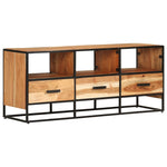 ZNTS TV Cabinet 110x30x45 cm Solid Acacia Wood 327448