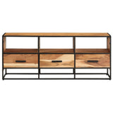 ZNTS TV Cabinet 110x30x45 cm Solid Acacia Wood 327448