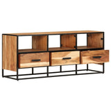 ZNTS TV Cabinet 110x30x45 cm Solid Acacia Wood 327448