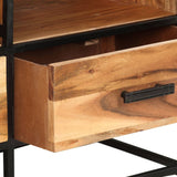ZNTS TV Cabinet 110x30x45 cm Solid Acacia Wood 327448