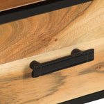 ZNTS TV Cabinet 110x30x45 cm Solid Acacia Wood 327448
