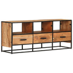 ZNTS TV Cabinet 110x30x45 cm Solid Acacia Wood 327448