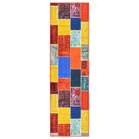ZNTS Carpet Runner Multicolour 80x500 cm 329941