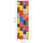 ZNTS Carpet Runner Multicolour 80x500 cm 329941