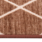 ZNTS Carpet Runner Dark Brown 80x500 cm 330013