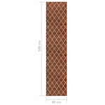 ZNTS Carpet Runner Dark Brown 80x500 cm 330013