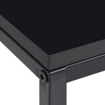 ZNTS Side Tables 2 pcs Black Steel 336128