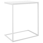 ZNTS Side Table White 55x35x66 cm Engineered Wood 336134