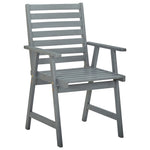 ZNTS Outdoor Dining Chairs with Cushions 4 pcs Solid Wood Acacia 3078404