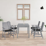 ZNTS Outdoor Dining Chairs with Cushions 4 pcs Solid Wood Acacia 3078404