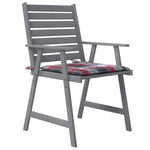 ZNTS Outdoor Dining Chairs with Cushions 4 pcs Solid Wood Acacia 3078417