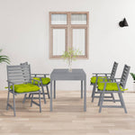 ZNTS Outdoor Dining Chairs with Cushions 4 pcs Solid Wood Acacia 3078430