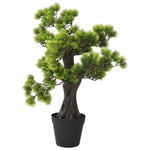 ZNTS Artificial Pinus Bonsai with Pot 60 cm Green 336317