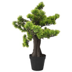 ZNTS Artificial Pinus Bonsai with Pot 60 cm Green 336317