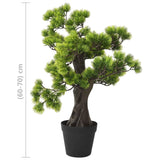 ZNTS Artificial Pinus Bonsai with Pot 60 cm Green 336317