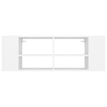ZNTS Wall-Mounted TV Cabinet White 102x35x35 cm Engineered Wood 806238