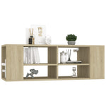 ZNTS Wall-Mounted TV Cabinet Sonoma Oak 102x35x35 cm Engineered Wood 806241