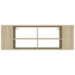 ZNTS Wall-Mounted TV Cabinet Sonoma Oak 102x35x35 cm Engineered Wood 806241