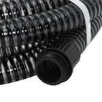 ZNTS Suction Hose with Brass Connectors Black 1.1" 10 m PVC 151063