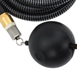 ZNTS Suction Hose with Brass Connectors Black 1.1" 10 m PVC 151063