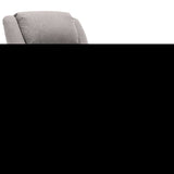 ZNTS Wing Back Electric Massage Recliner Light Grey Fabric 3074447