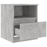 ZNTS Bed Cabinet Concrete Grey 40x40x50 cm Engineered Wood 806165