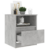 ZNTS Bed Cabinet Concrete Grey 40x40x50 cm Engineered Wood 806165