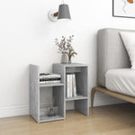 ZNTS Bedside Cabinets 2 pcs Concrete Grey 50x30x51.5 cm Engineered Wood 806373