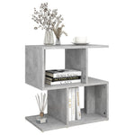ZNTS Bedside Cabinets 2 pcs Concrete Grey 50x30x51.5 cm Engineered Wood 806373