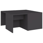 ZNTS Coffee Tables 4 pcs Grey 33x33x33 cm Engineered Wood 806815
