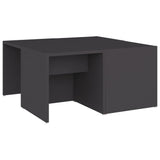 ZNTS Coffee Tables 4 pcs Grey 33x33x33 cm Engineered Wood 806815