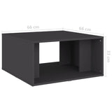 ZNTS Coffee Tables 4 pcs Grey 33x33x33 cm Engineered Wood 806815